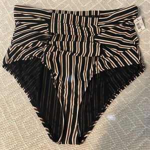 NWT Torrid high waist striped bikini bottom
